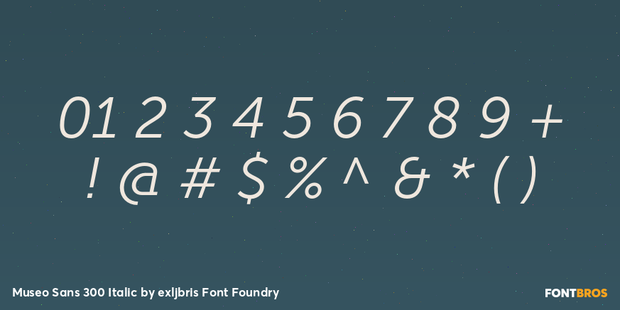 Museo Sans 300 Italic Font Poster #4