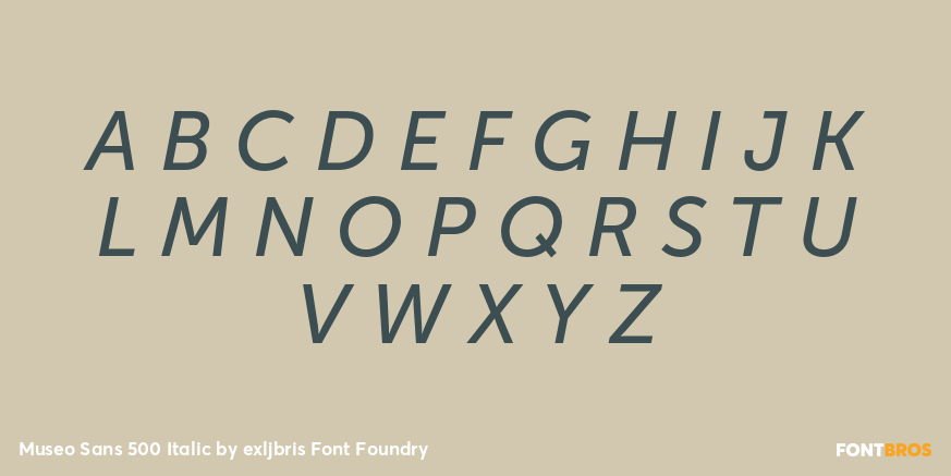 Museo Sans 500 Italic Font Poster #2