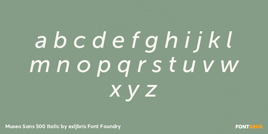 Museo Sans 500 Italic Font Poster #3