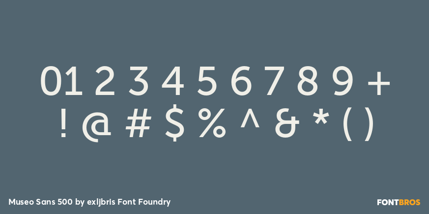 Museo Sans 500 Font Poster #1