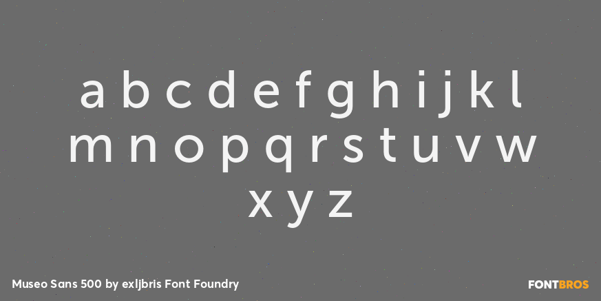 Museo Sans 500 Font Poster #3