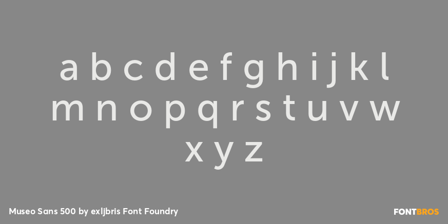 Museo Sans 500 Font Poster #1