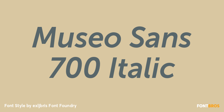 Museo Sans 700 Italic Font Poster #1