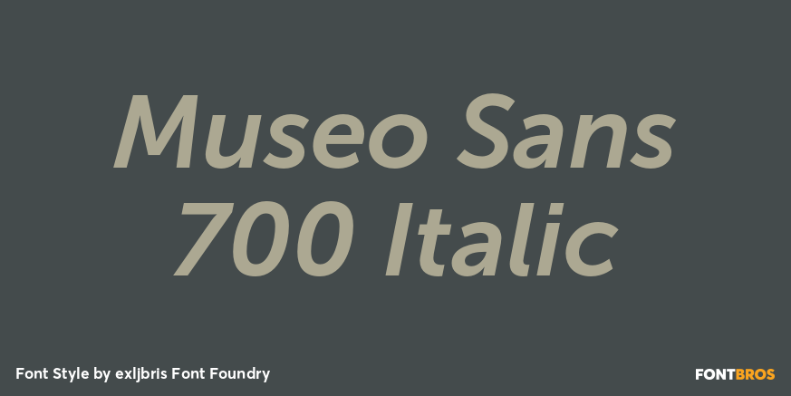 Museo Sans 700 Italic Font Poster #1