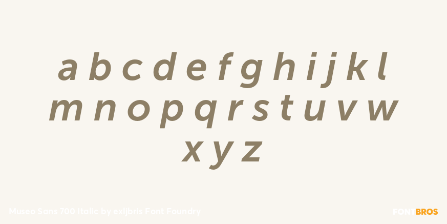 Museo Sans 700 Italic Font Poster #3