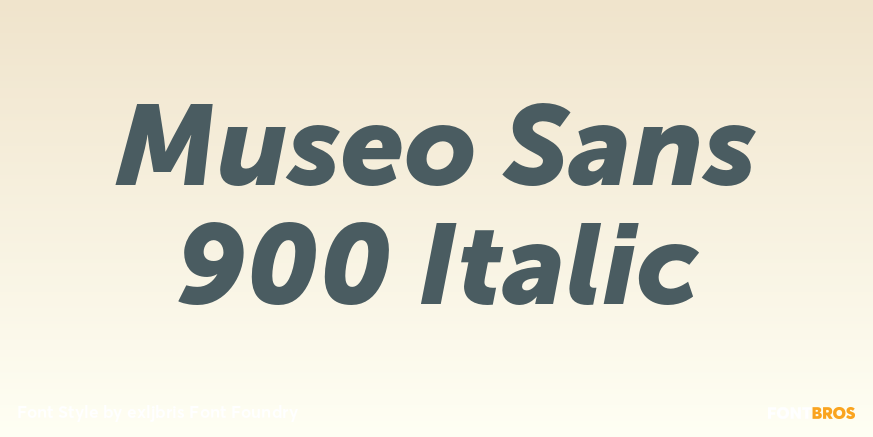 Museo Sans 900 Italic Font Poster #1