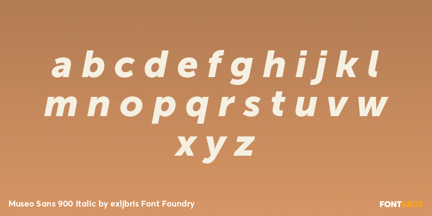 Museo Sans 900 Italic Font Poster #3
