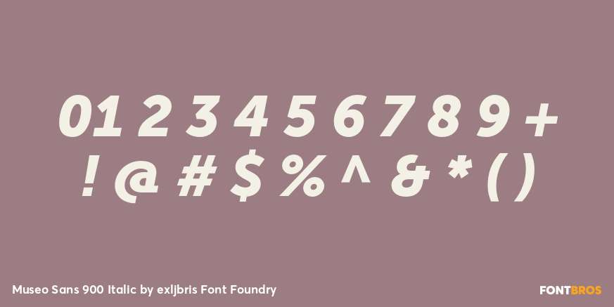 Museo Sans 900 Italic Font Poster #4