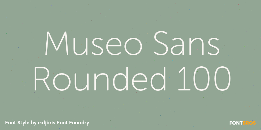 Museo Sans Rounded 100 Font Poster #1
