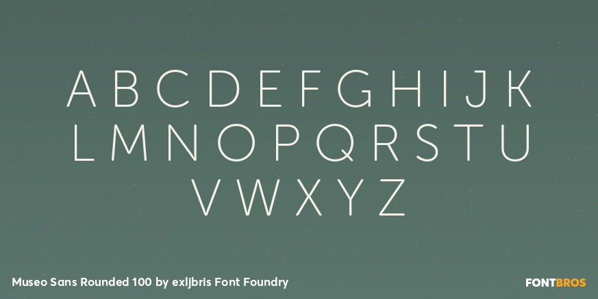Museo Sans Rounded 100 Font Poster #1
