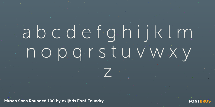 Museo Sans Rounded 100 Font Poster #1
