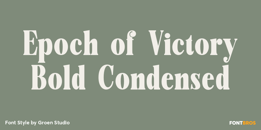 Epoch of Victory Bold Condensed Poster