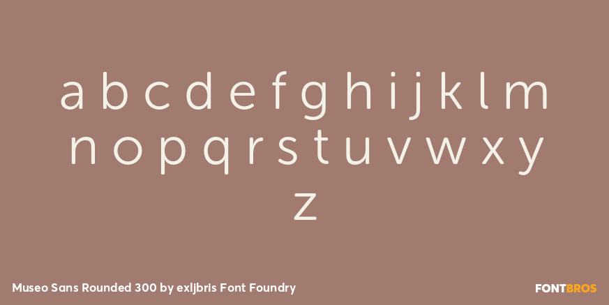 Museo Sans Rounded 300 Font Poster #3