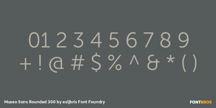 Museo Sans Rounded 300 Font Poster #4
