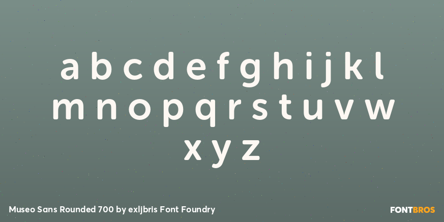 Museo Sans Rounded 700 Font Poster #3