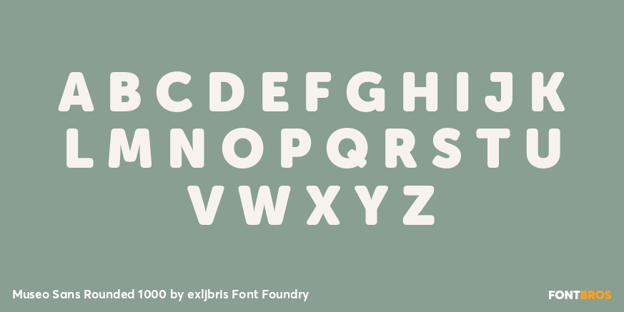 Museo Sans Rounded 1000 Font Poster #2
