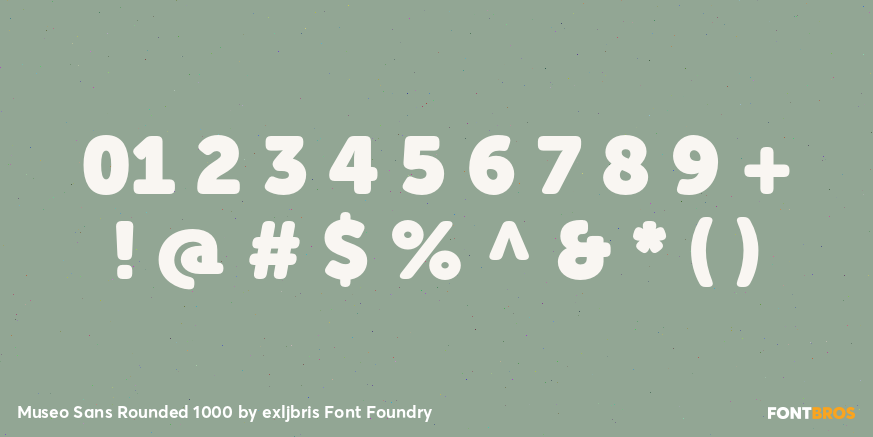 Museo Sans Rounded 1000 Font Poster #4