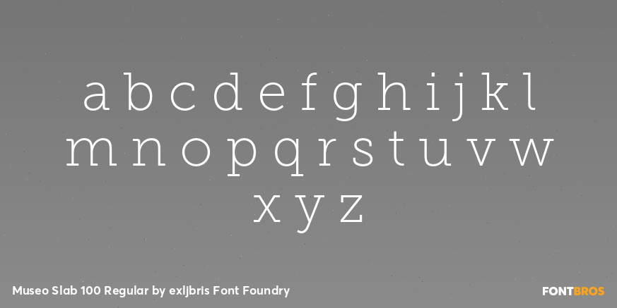 Museo Slab 100 Regular Font Poster #3