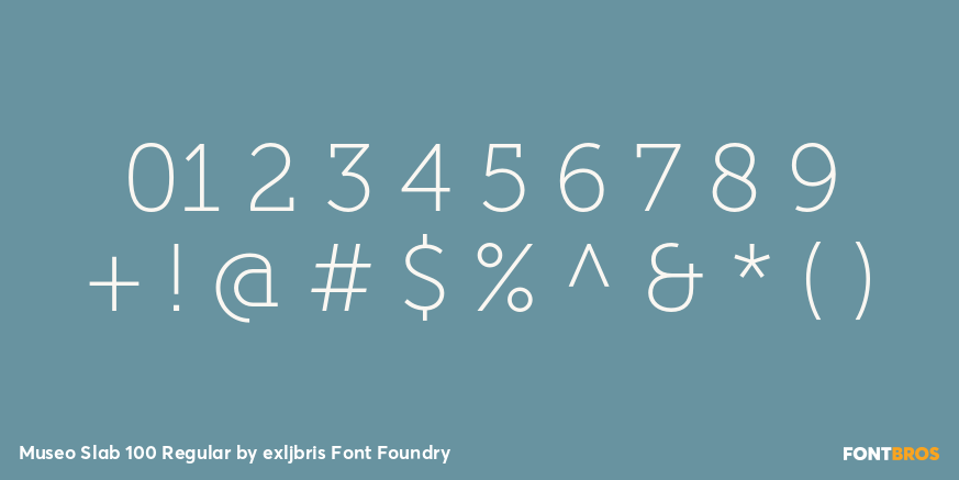 Museo Slab 100 Regular Font Poster #4