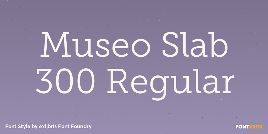 Museo Slab 300 Regular Font Poster #1