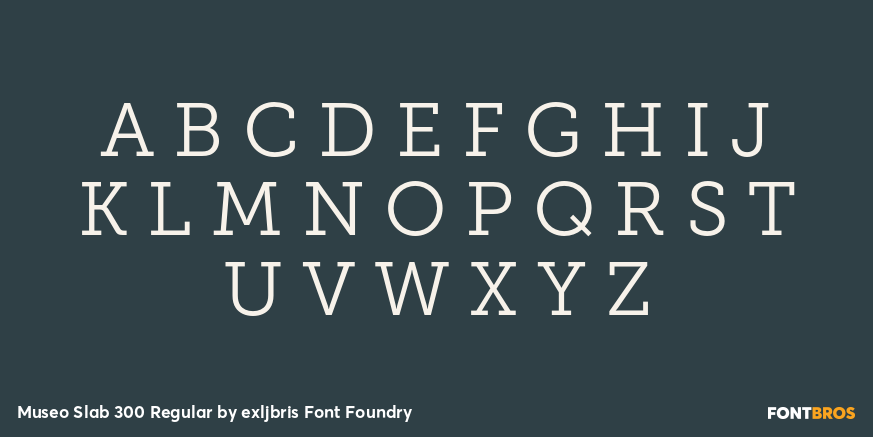 Museo Slab 300 Regular Font Poster #2