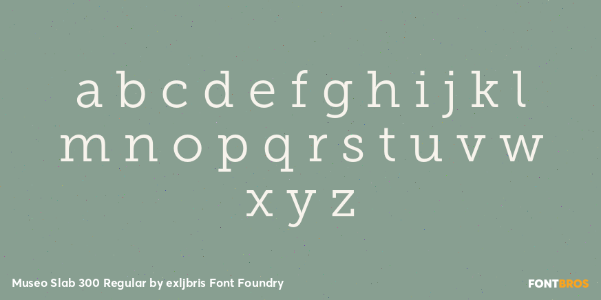 Museo Slab 300 Regular Font Poster #3