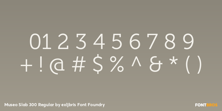 Museo Slab 300 Regular Font Poster #4