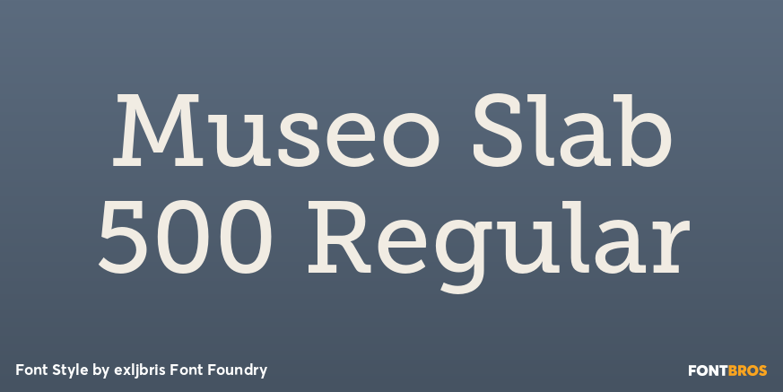 Museo Slab 500 Regular Font Poster #1