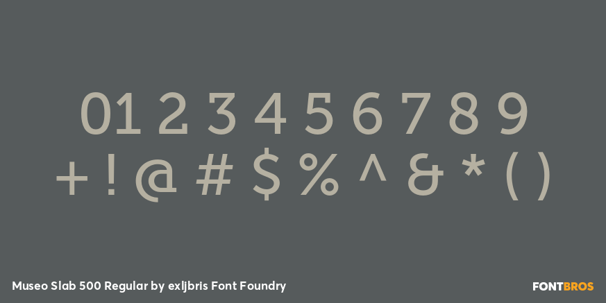 Museo Slab 500 Regular Font Poster #1