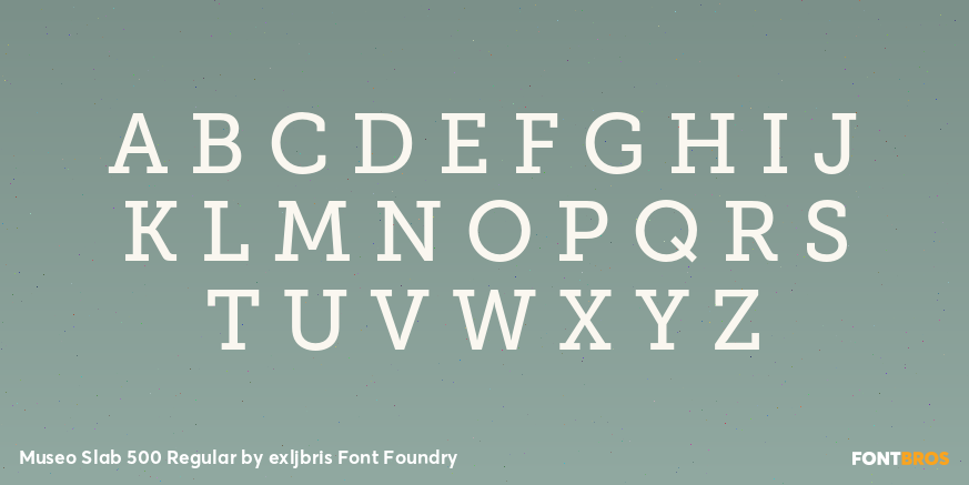 Museo Slab 500 Regular Font Poster #1