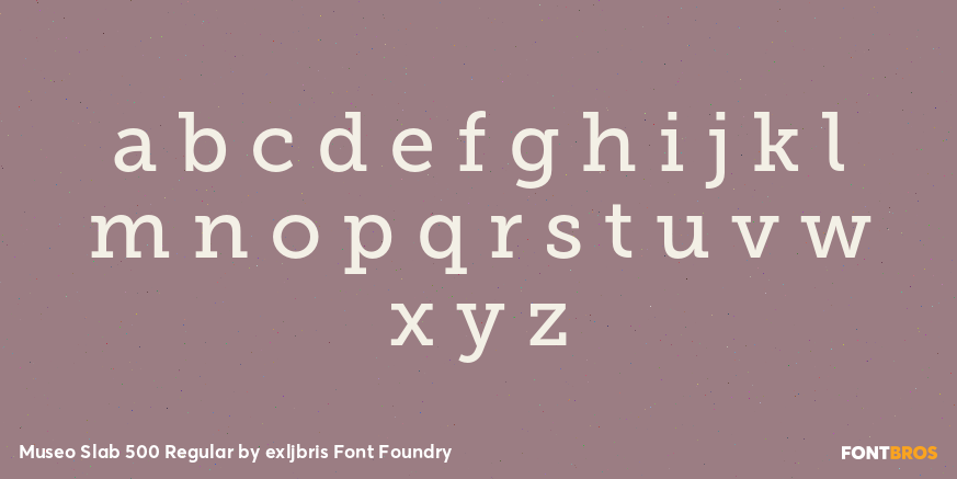 Museo Slab 500 Regular Font Poster #1