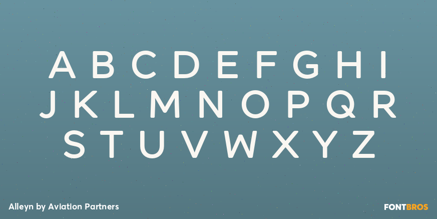 Alleyn Font Poster #2