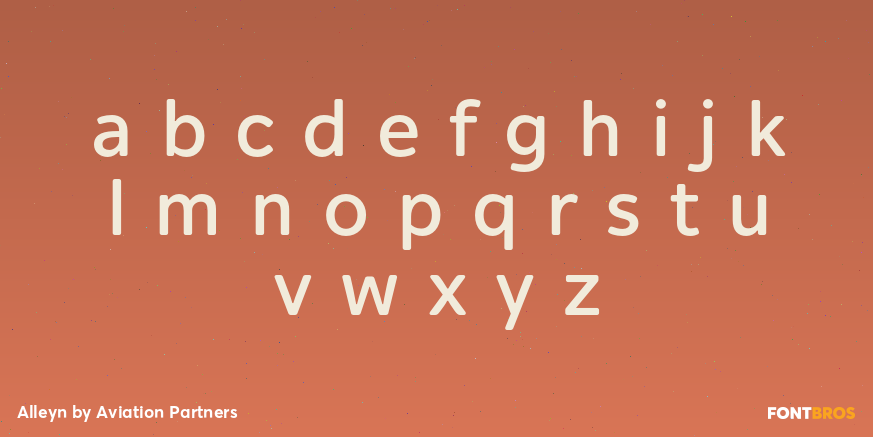 Alleyn Font Poster #3