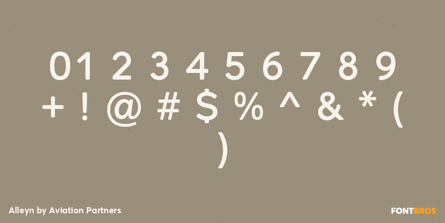 Alleyn Font Poster #4