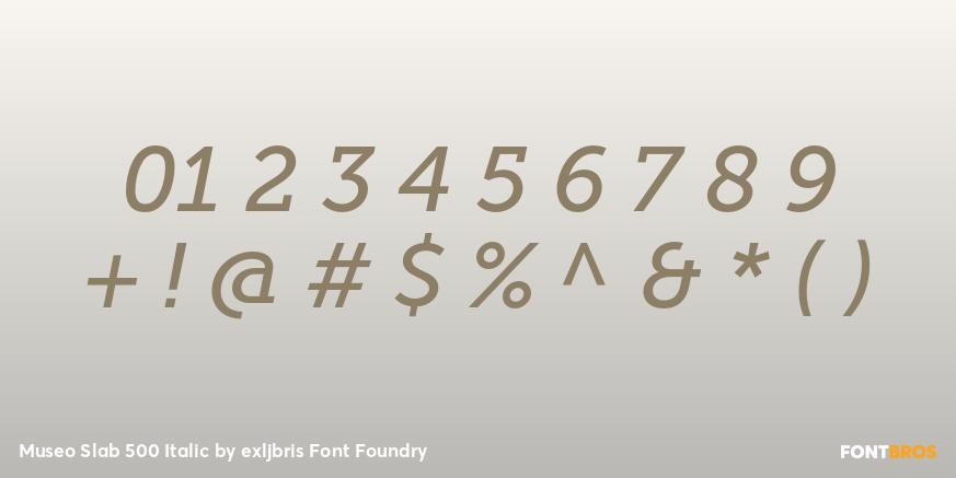Museo Slab 500 Italic Font Poster #4