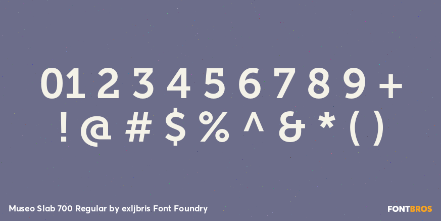 Museo Slab 700 Regular Font Poster #1