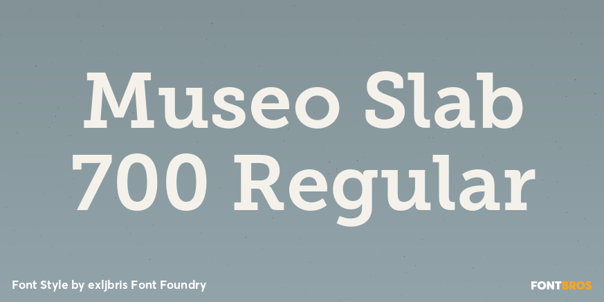 Museo Slab 700 Regular Font Poster #1