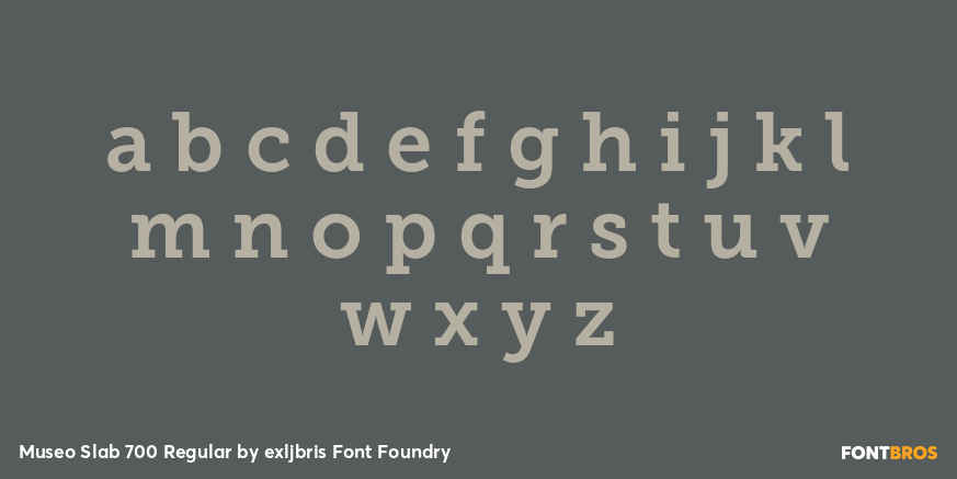 Museo Slab 700 Regular Font Poster #3