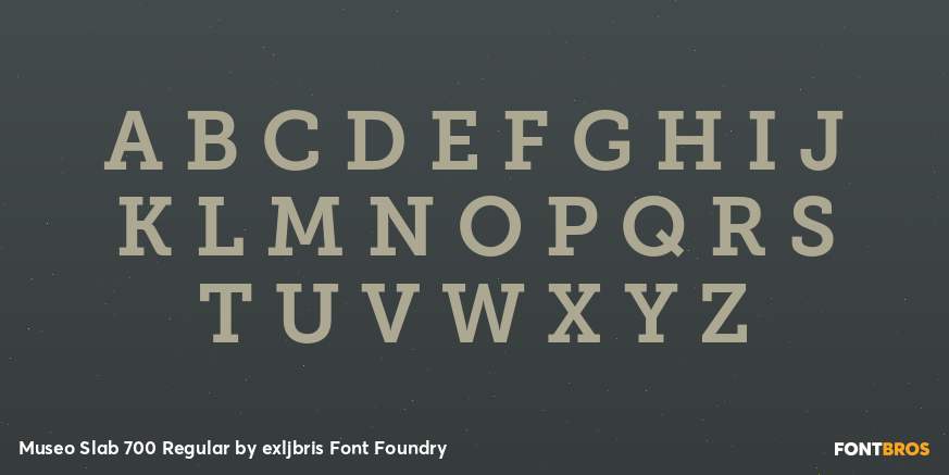 Museo Slab 700 Regular Font Poster #1