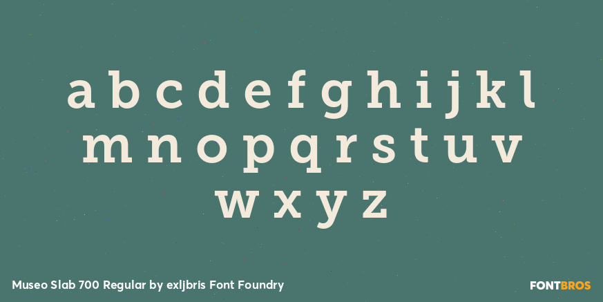 Museo Slab 700 Regular Font Poster #1