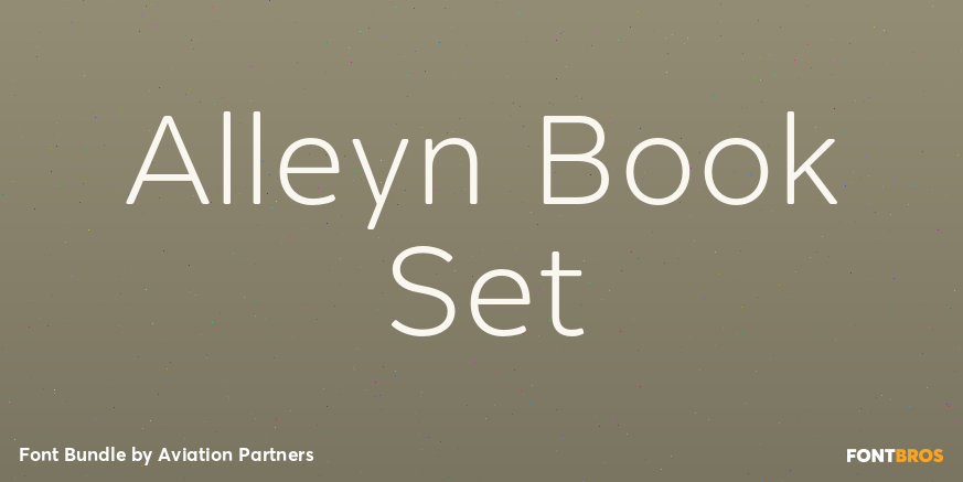 Alleyn Book Set Font Poster #1