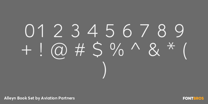 Alleyn Book Set Font Poster #1