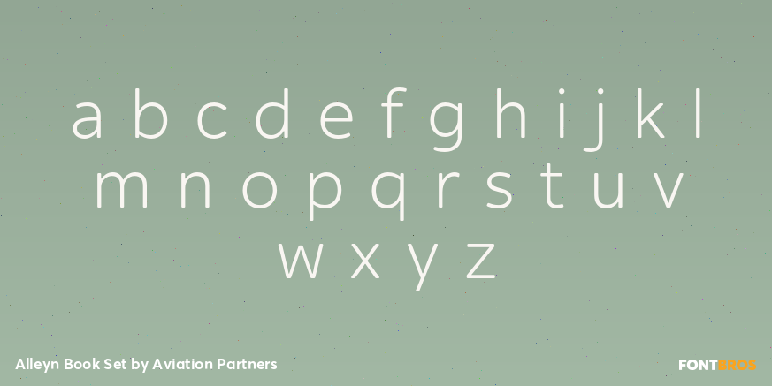 Alleyn Book Set Font Poster #1