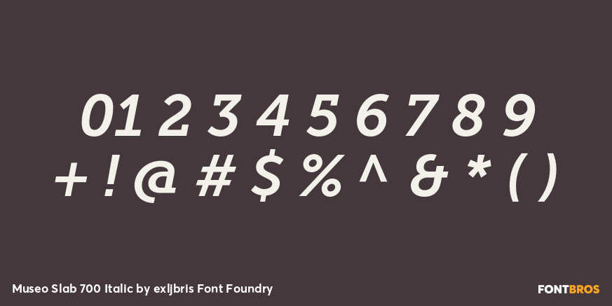 Museo Slab 700 Italic Font Poster #4