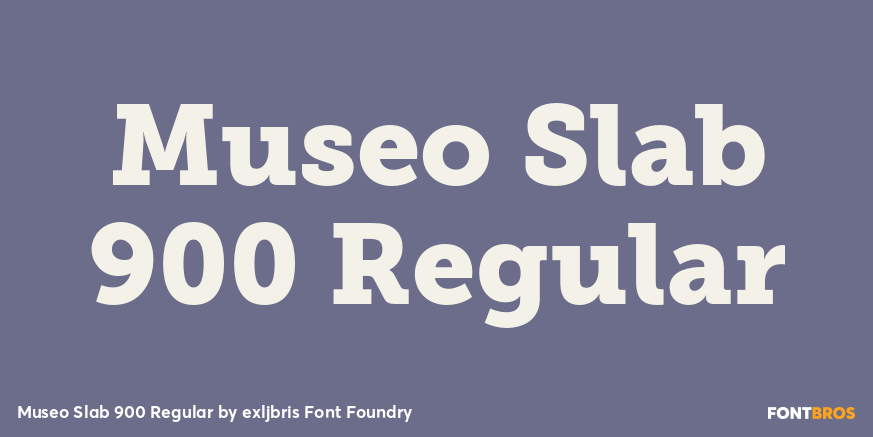Museo Slab 900 Regular Font Poster #1