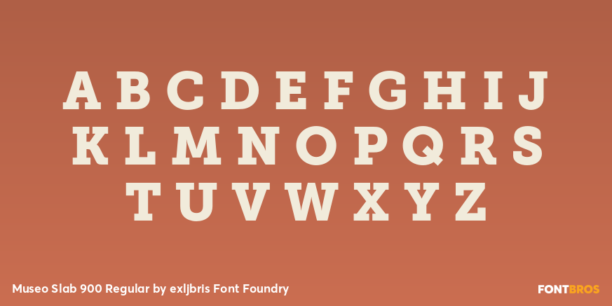 Museo Slab 900 Regular Font Poster #2