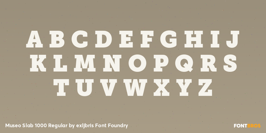Museo Slab 1000 Regular Font Poster #2