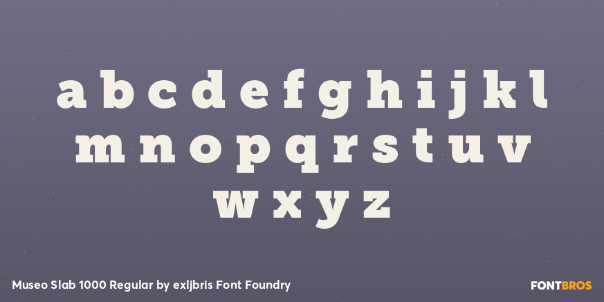 Museo Slab 1000 Regular Font Poster #3