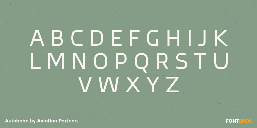 Autobahn Font Poster #1