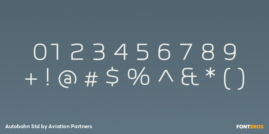 Autobahn Std Font Poster #4